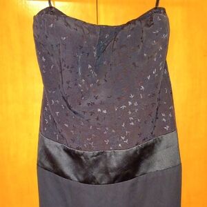 Elegant Black Strapless Dress